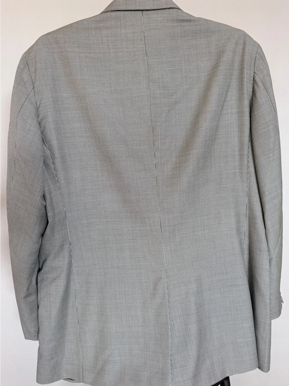 Ralph Lauren Gray Micro-Check Two-Button Sport Coat